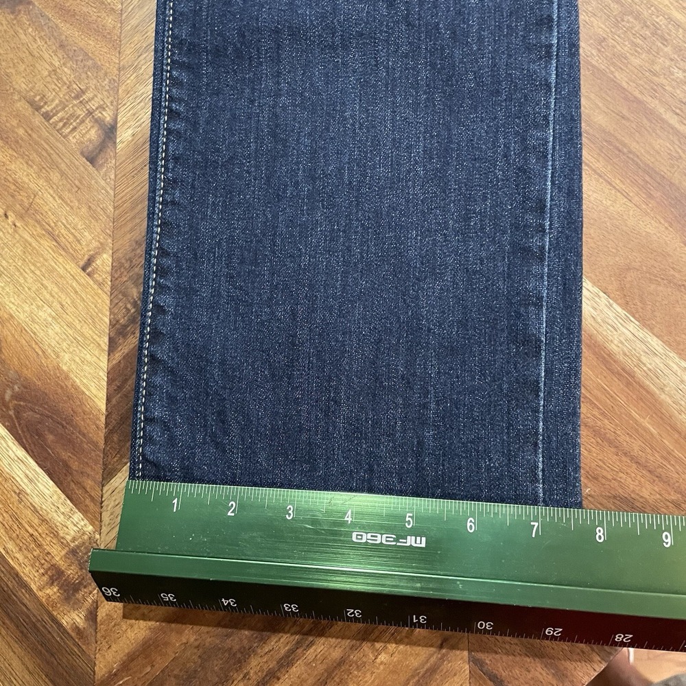 Levis 505 Jeans Straight Leg Dark Blue Stretch Denim Trousers Womens SZ 31x33 - Picture 10 of 11